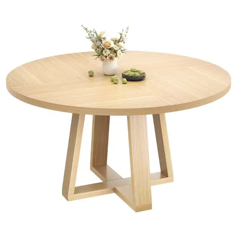 Table ronde de salle à manger pour 4 personnes, table de salle à manger de 47 pouces, tables rondes de cuisine pour salle à manger, cuisine ou salon (table uniquement)