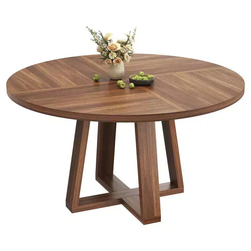 Table ronde de salle à manger pour 4 personnes, table de salle à manger de 47 pouces, tables rondes de cuisine pour salle à manger, cuisine ou salon (table uniquement)