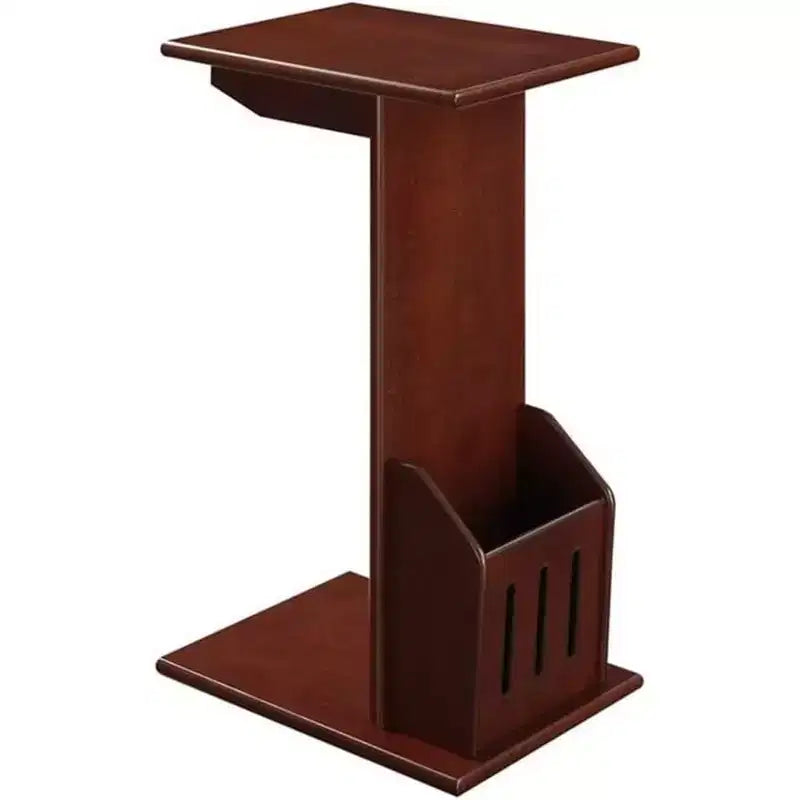 Mesa auxiliar redonda con patas torneadas y acabado negro brillante, perfecta para llaves, bebidas y pequeños accesorios, fácil de montar
