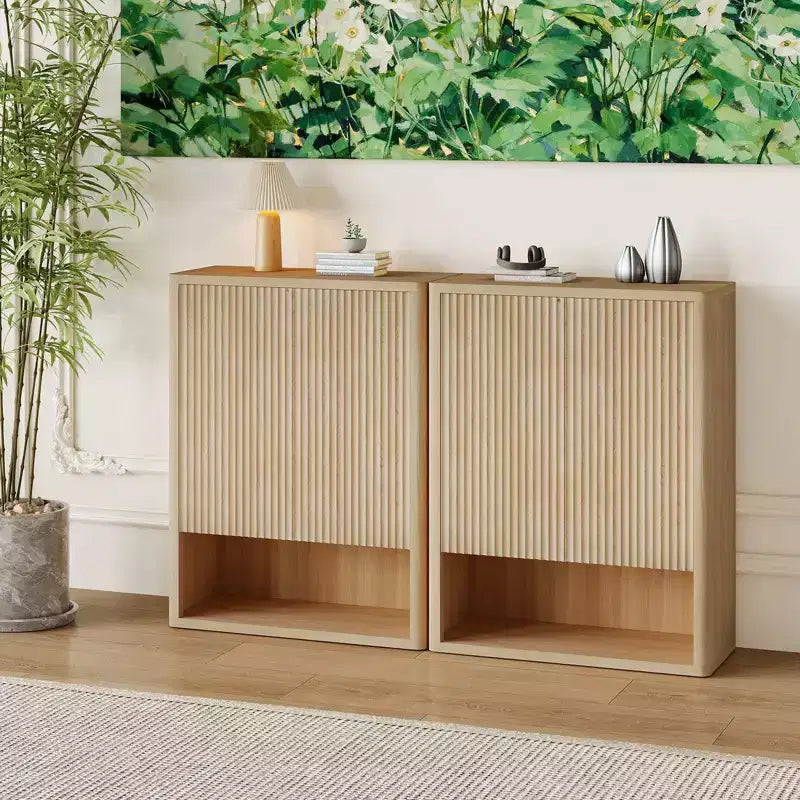 44.5 Tall Shoe Cabinet with Doors, 5-Tier Wooden Shoe Storage Cabinet with Adjustable Shelves, Shoe Organizer Rack for Entryway, Hallway